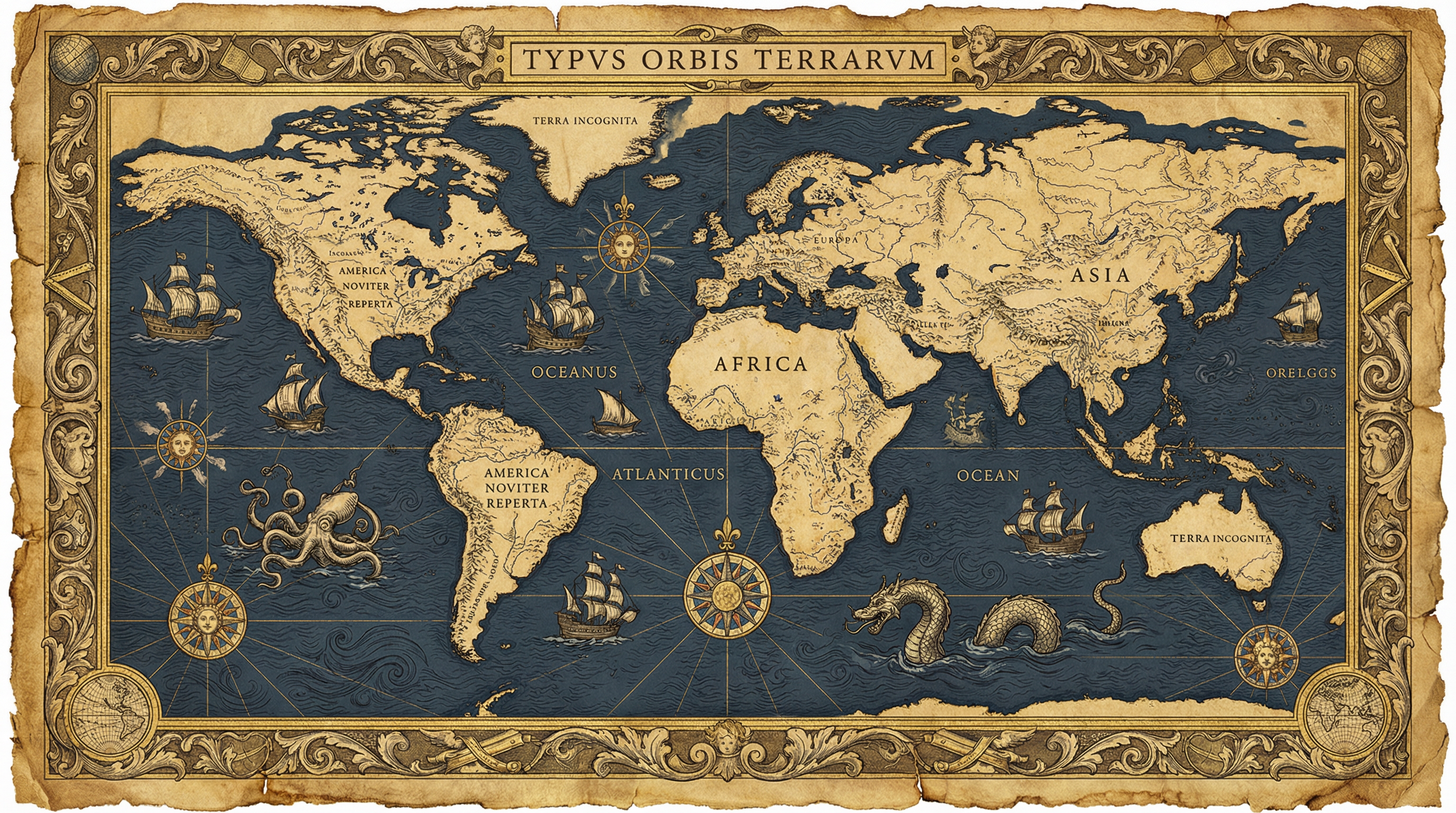 征途国际 - 大西洋横渡航线图